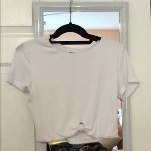 White crop top
